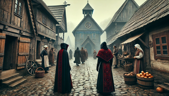 Une rue de village tranquille